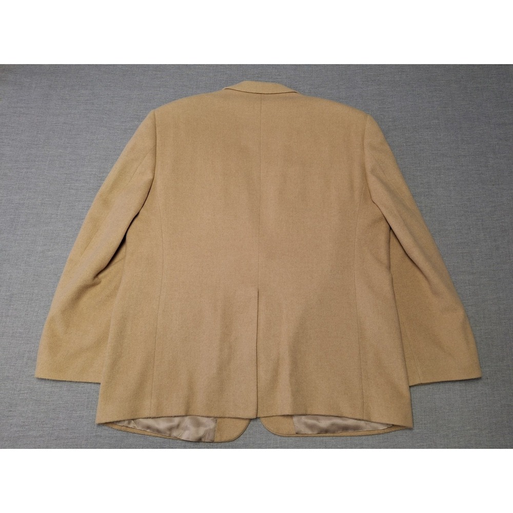 Botany 500 Camel Hair Blazer Mens 48R Long Tan 2 Button Notch Lapel USA - Picture 11 of 11